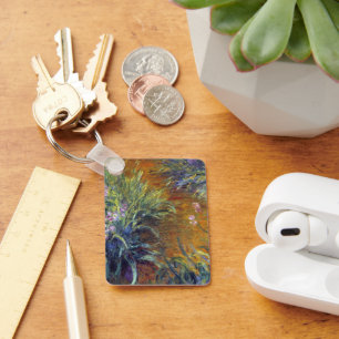 The Path Through the Irises by Claude Monet Key Ring