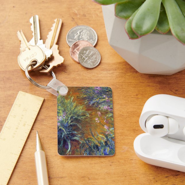 The Path Through the Irises by Claude Monet Key Ring (Desk)