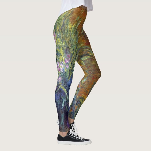 The Path Through the Irises by Claude Monet Leggings (Right)