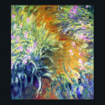 The Path Through the Irises by Monet Print<br><div class="desc">"Les Iris" (The Path Through the Iris) was painted in 1916-1917 by French Impressionism artist,  Claude Monet. Claude Monet was one of the founders of French impressionism painting.</div>