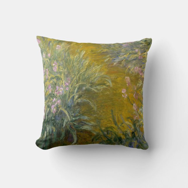 The Path through the Irises - Claude Monet Cushion (Front)