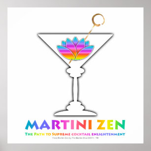 The Path to Cocktail Enlightenment Poster, Prints