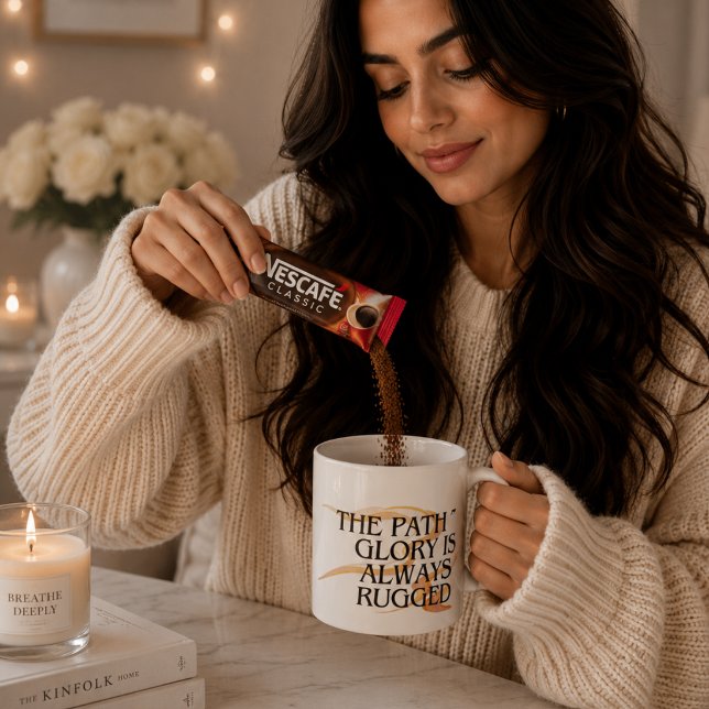 The Path to Glory Is Always Rugged – Inspirational Coffee Mug (Creator Uploaded)