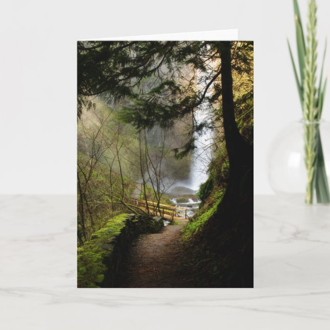 The Path to Latourell Falls Card (Front)