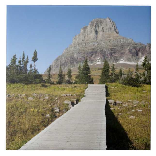 The pathway to the view of Hidden Lake Ceramic Tile (Front)