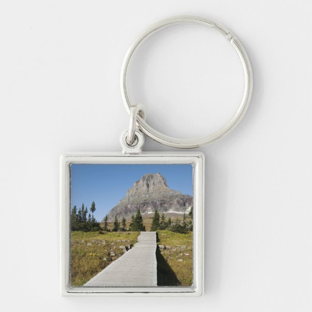 The pathway to the view of Hidden Lake Key Ring (Front)