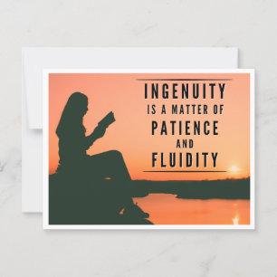 The Patience of Ingenuity - Inspirational Postcard