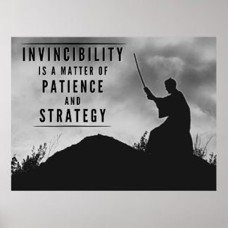 The Patience of Invincibility - Inspirational Poster