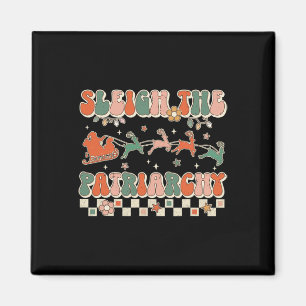 The Patriarchy Feminist Feminism Meme Retro Christ Magnet