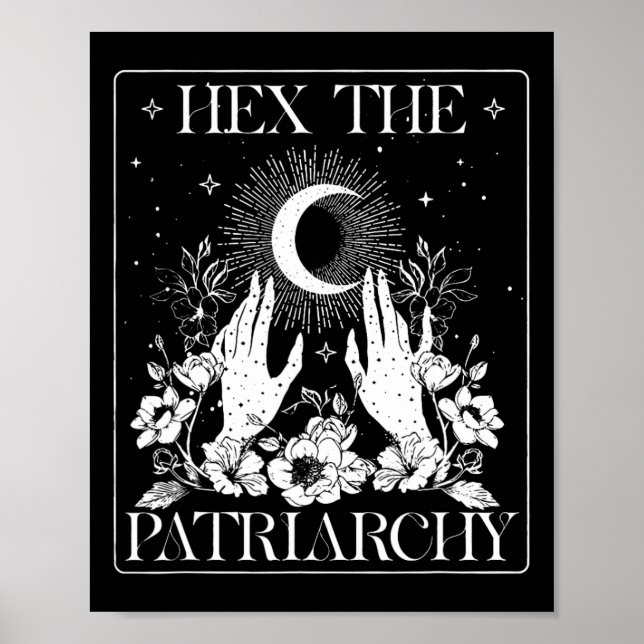The Patriarchy Halloween Feminist Witch  Poster (Front)