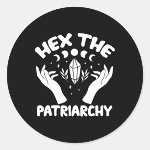 The Patriarchy Shirt Wicca Feminist Witch 1 Classic Round Sticker