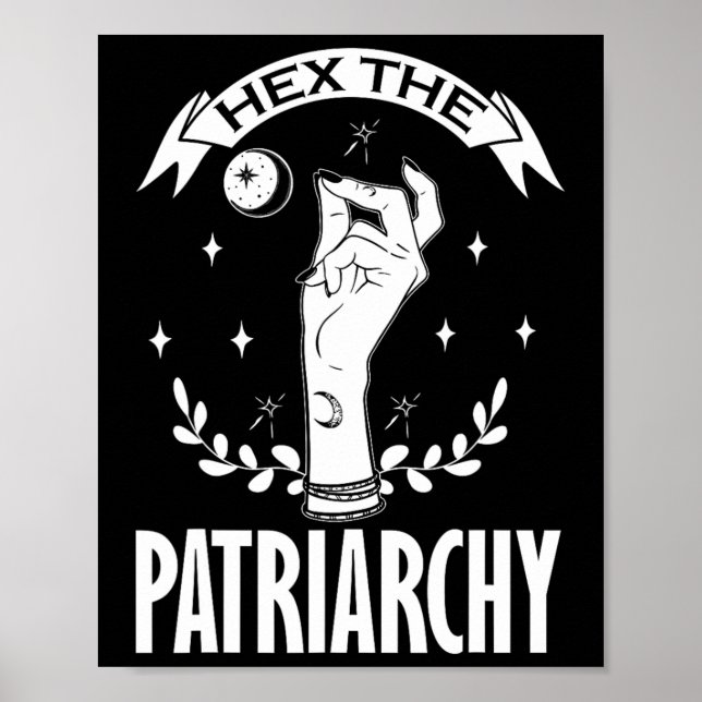 The Patriarchy Witchcraft Moon Phase Feminist Witc Poster (Front)