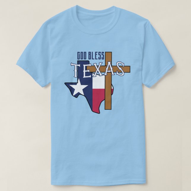 The Patriot Country "God Bless Texas" T-Shirt (Design Front)