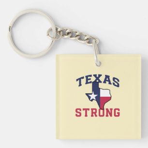 The Patriot Country Texas Strong Acrylic Keychain