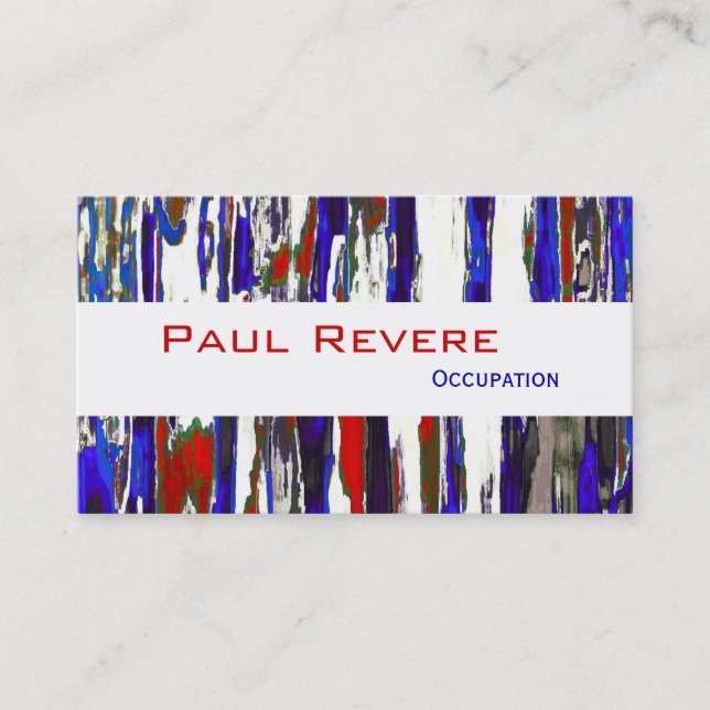The Patriotic ~ Business Cards (Front)