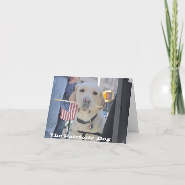 The Patriotic Dog Card (Front)
