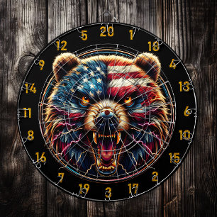 The Patriot's Boldest Bear Game Board Dartboard