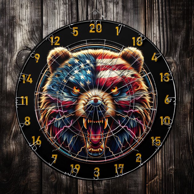 The Patriot's Boldest  Bear Game Board Dartboard (Creator Uploaded)