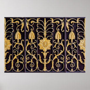 The pattern on metallic gate poster