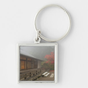 The pavilion at the Portland Japanese Garden Key Ring
