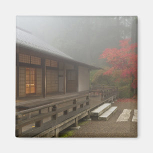 The pavilion at the Portland Japanese Garden Magnet