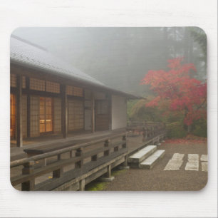 The pavilion at the Portland Japanese Garden Mouse Pad
