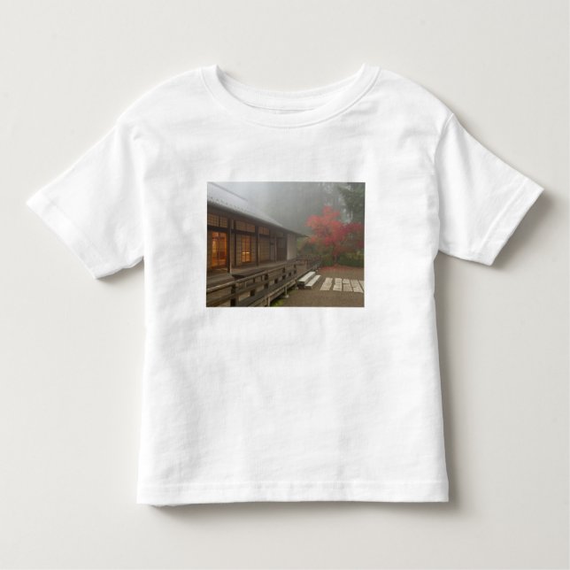 The pavilion at the Portland Japanese Garden Toddler T-Shirt (Front)