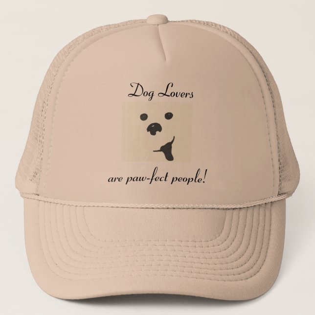 The Paw-fect Dog Lover's Cap (Front)