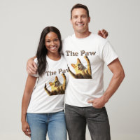 "The Paw – Playful Cat Lover Art Print"