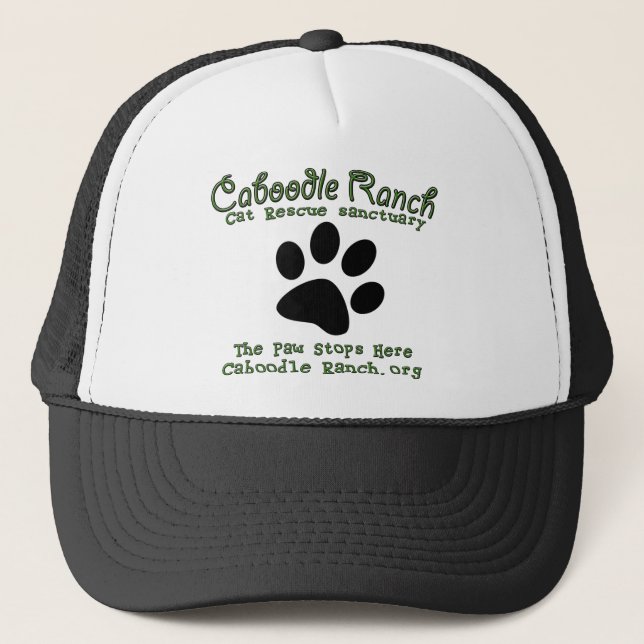 'The Paw Stops Here' Trucker Hat (Front)