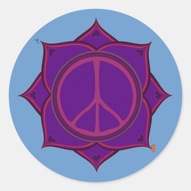 The Peace Flower Sticker (Front)