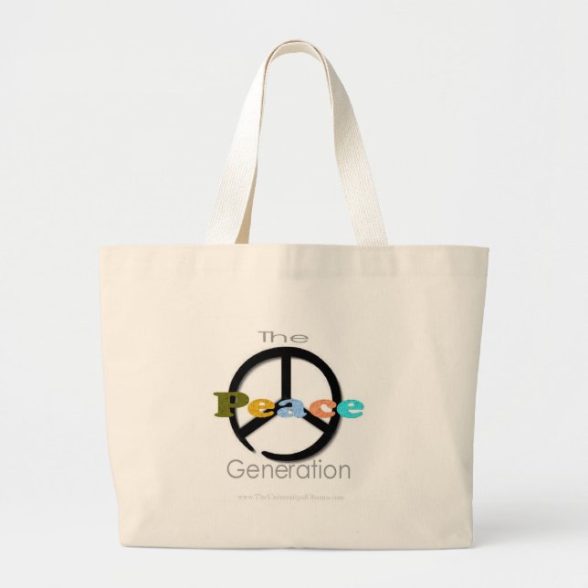 The Peace Generation Large Tote Bag (Front)