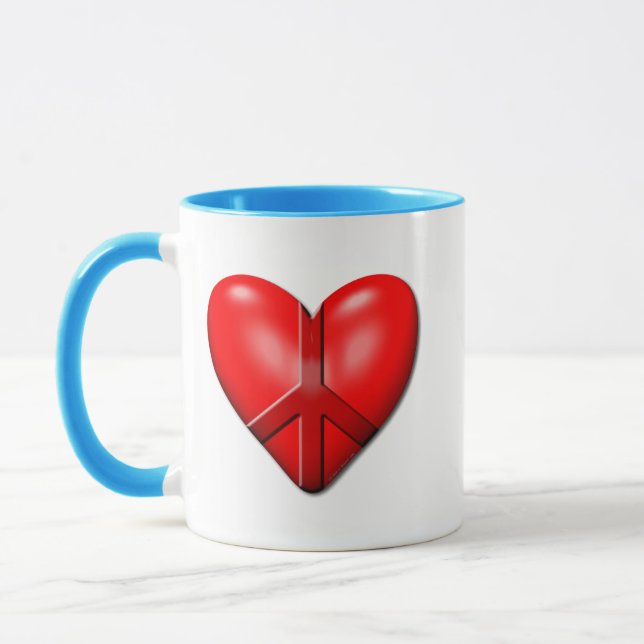 The Peace Heart Mug (Left)