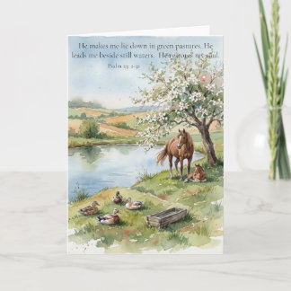 The Peace of Jesus, Our Shepherd: Psalm 23 Card