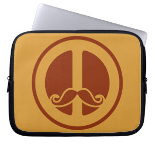 The Peace Stache custom laptop sleeve
