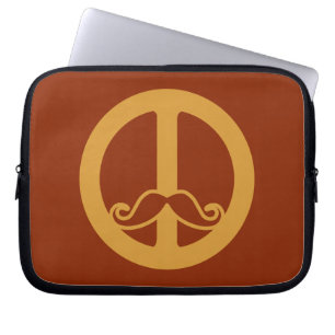 The Peace Stache custom laptop sleeve