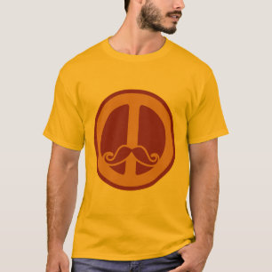 The Peace Stache shirt - choose style, colour