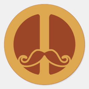 The Peace Stache stickers