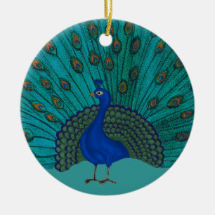 The Peacock Ceramic Ornament