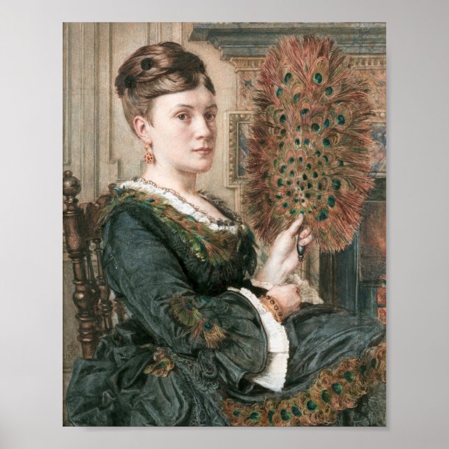 The Peacock Fan | Edward John Poynter Poster (Front)