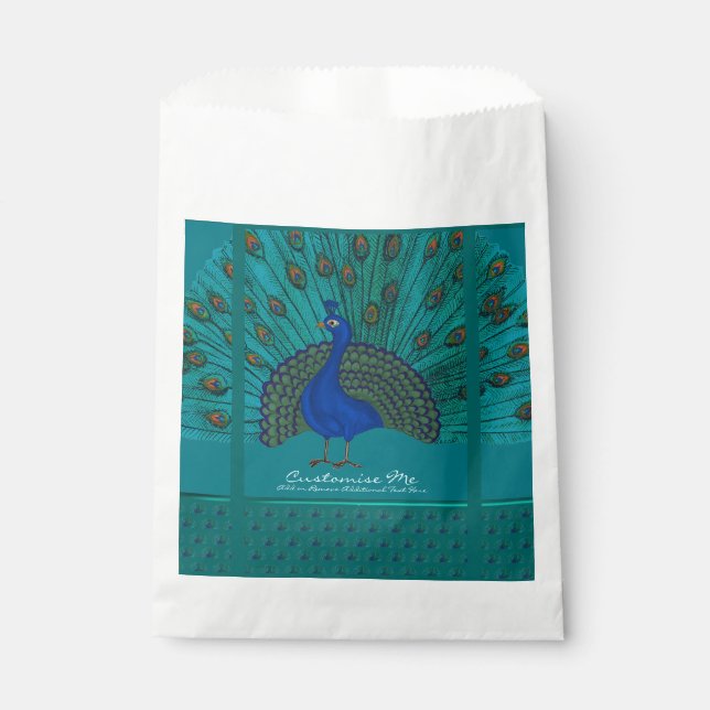 The Peacock Favour Bag (Front)