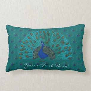 The Peacock Lumbar Cushion