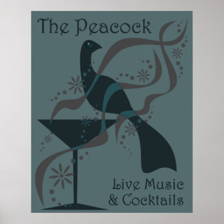 The Peacock Poster