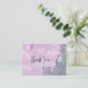 The Peacock Thank You Card