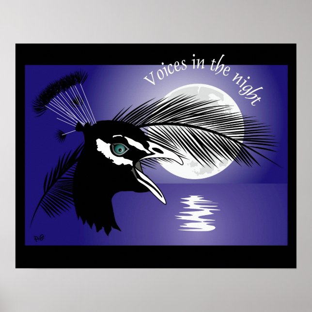 The Peacock Voices in the Night Poster (Front)