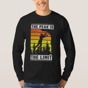 The Peak Is My Limit Rock Climbing T-Shirt