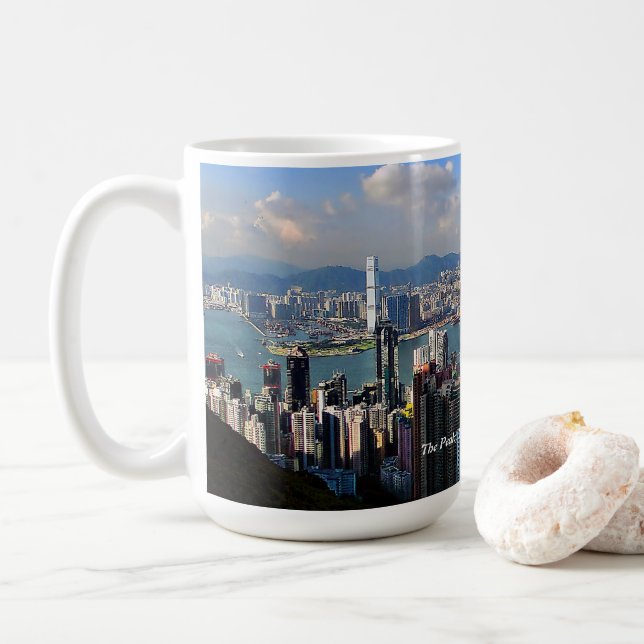The Peak, Victoria Island, Hong Kong Mug (With Donut)