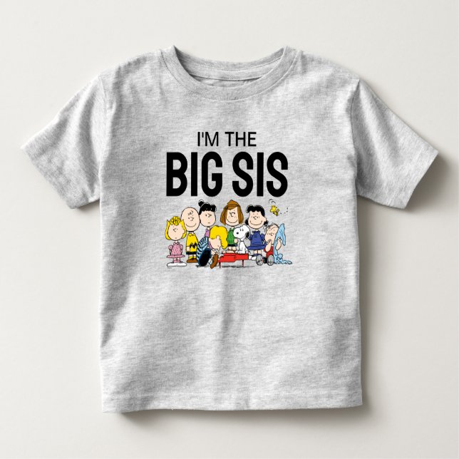 The Peanuts Gang | I'm The Big Sister Toddler T-Shirt (Front)