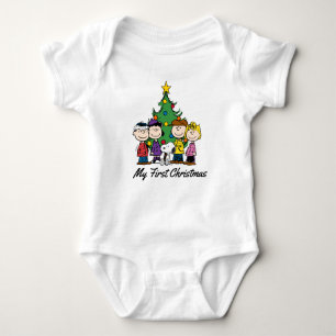 The Peanuts Gang - My First Christmas Baby Bodysuit