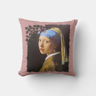 The Pearl Earring puzzle Cushion